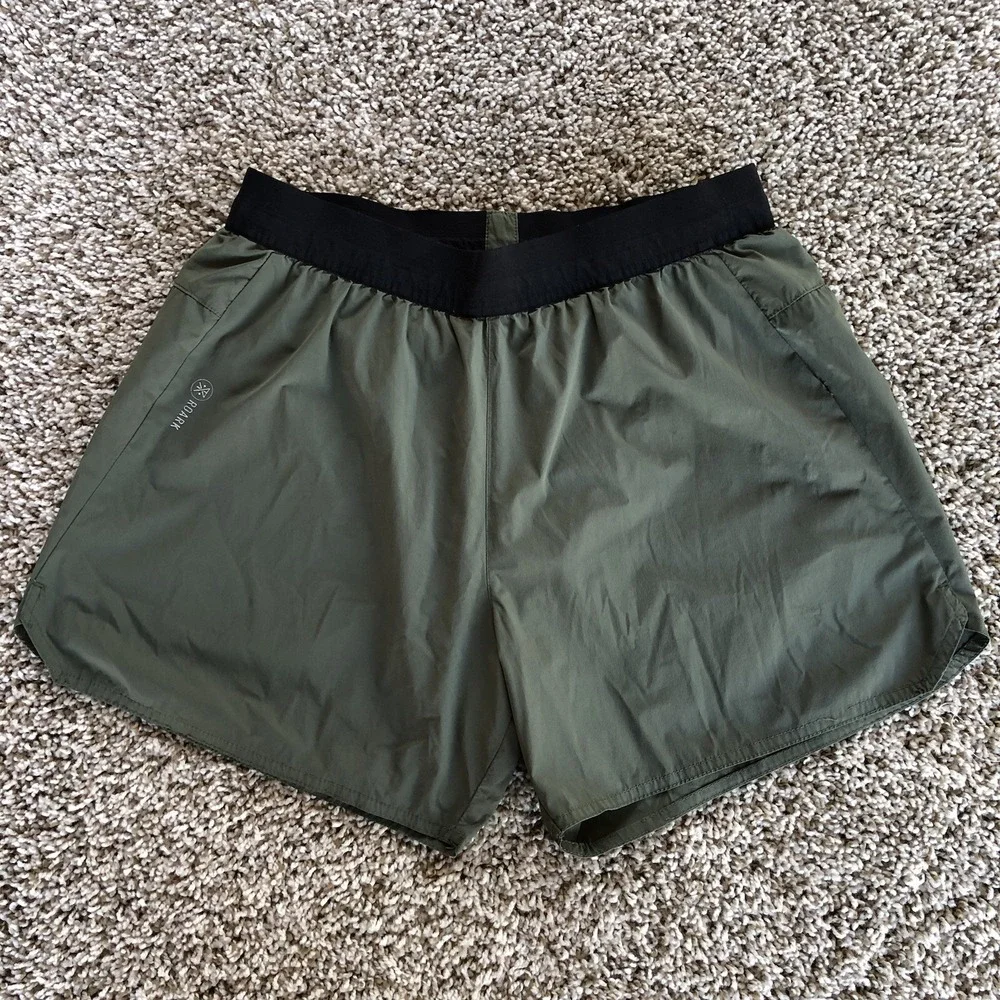 Roark Run Amok Shorts Mens Medium Green Athletic 5